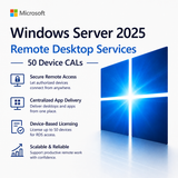 Windows Server 2025 Remote Desktop Services 50 Device Cals