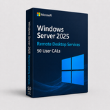 Windows Server 2025 Remote Desktop Services 50 User Cals