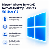 Microsoft Windows Server 2022 Remote Desktop 50 User CAL