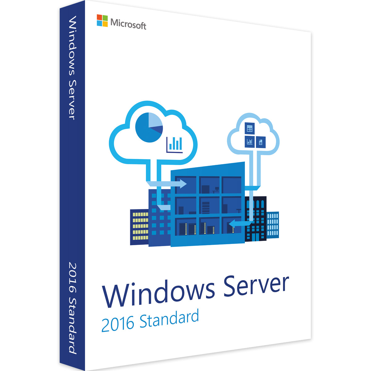 Windows Server 2016 Datacenter 16 Core 2 CPU | 50 User Cal’s initial License - Your Office Hub