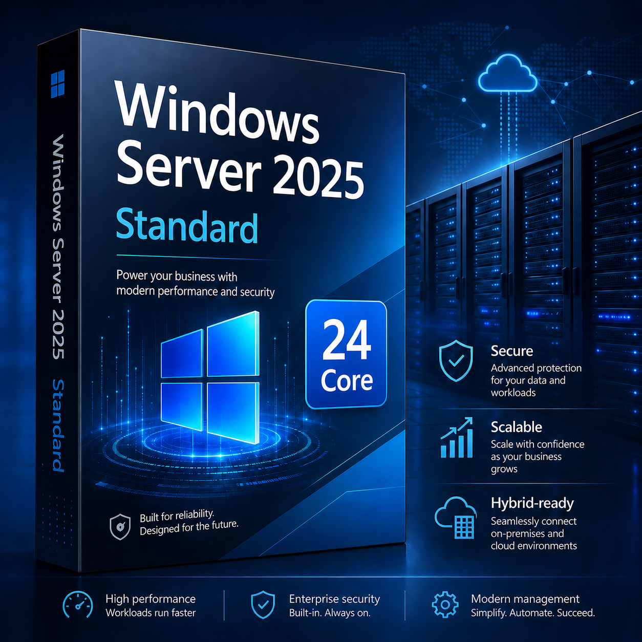 Windows Server 2025 Standard 24 Core