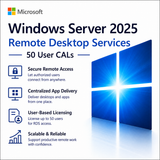 Windows Server 2025 Remote Desktop Services 50 User Cals