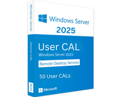 Windows Server 2025 Remote Desktop Services 50 User Cals