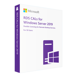 Windows Server 2019 Standard + 50 RDS User CALs