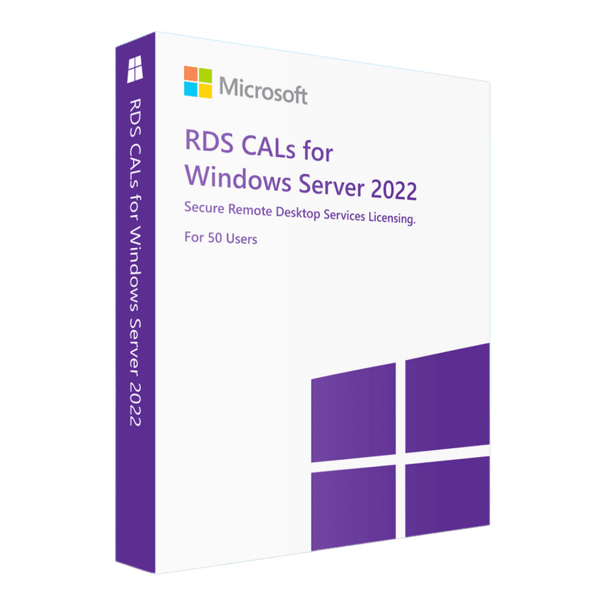 Microsoft Windows Server 2022 Remote Desktop 50 User CAL