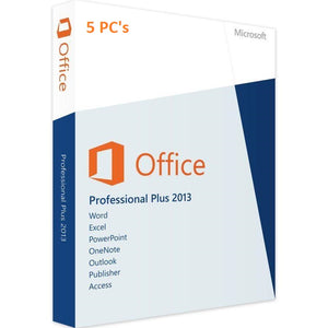 Microsoft Office 2013 Professional Plus - 5 PC - Lifetime License - yourofficehub