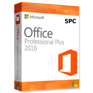 Microsoft Office Professional Plus 2016 - 5PC - Lifetime License - yourofficehub
